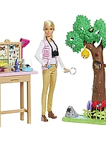 Кукла 29 см GDM49 Исследователь бабочек Nat Geo Barbie