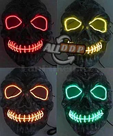 Светящаяся LED маска Черепа на батарейках