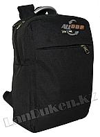 Рюкзак для ноутбука черный с металлической ручкой