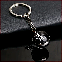 Брелок с буквой "A" (двухсторонний)