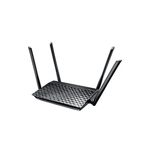 Маршрутизатор с беспроводной точкой доступа, ASUS, RT-AC1200, 2.4/5 ГГц, 1200 Мбит/с, MIMO, 4x внешние антенны, 1х USB 2.0, 1xWAN, фото 1