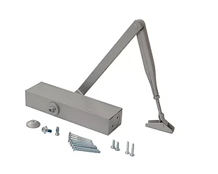 Доводчик ECO Schulte TS 11F EN2/3/5, с тягой. Цвета: чёрный, серебро, коричневый. Для дверей весом до 160кг