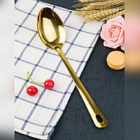 Ложка гарнирная 26 см золотистая