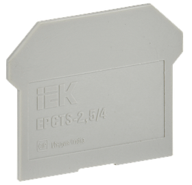 Заглушка для колодки клеммной CTS 2.5/4мм2 серая IEK