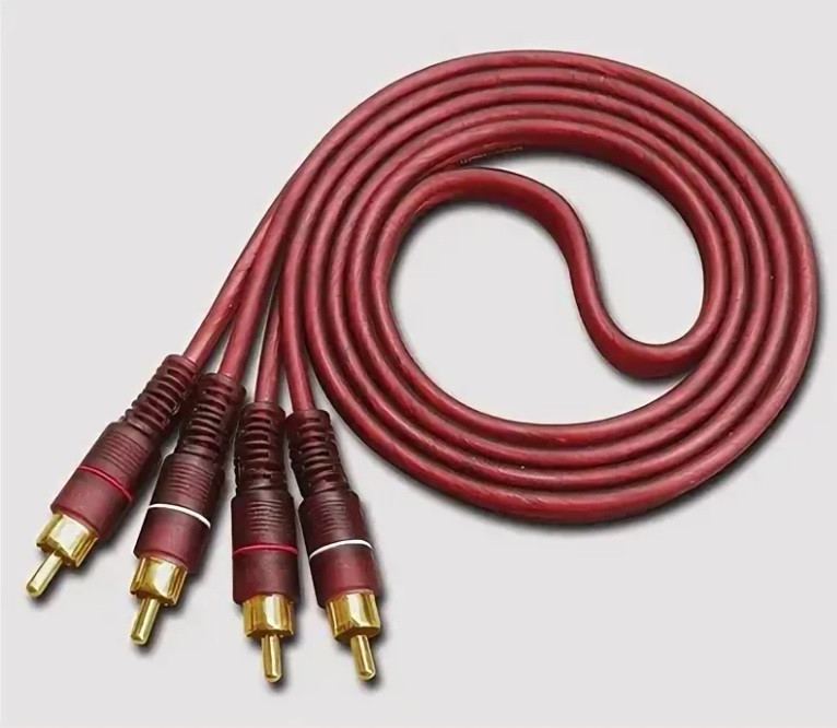 Сигнальный кабель 2 x RCA - 2 x RCA 3m, фото 1