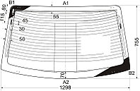 Стекло кузова (собачник) заднее левое мерседес-BENZ E-CLASS W124 86-95 5D WGN