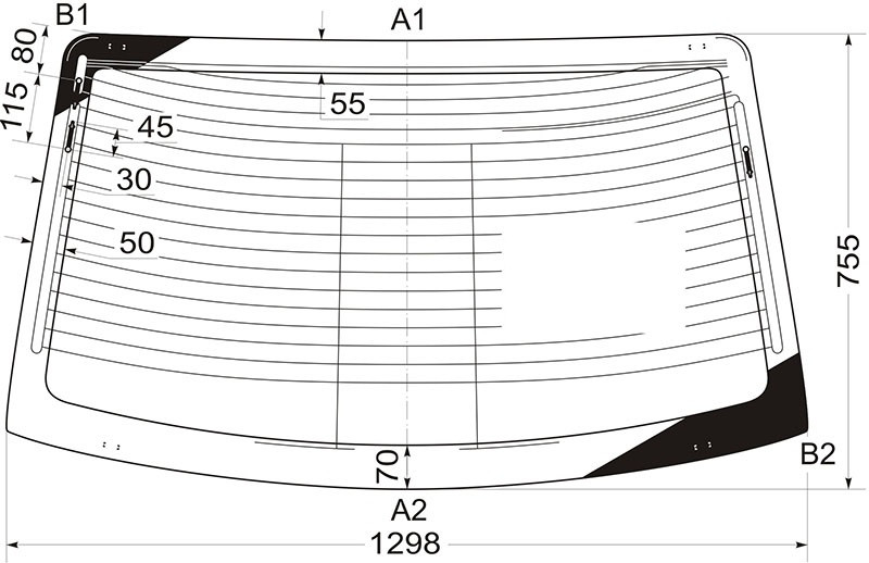 Стекло заднее (крышка багажника) с обогревом БМВ X1 E84 09-
