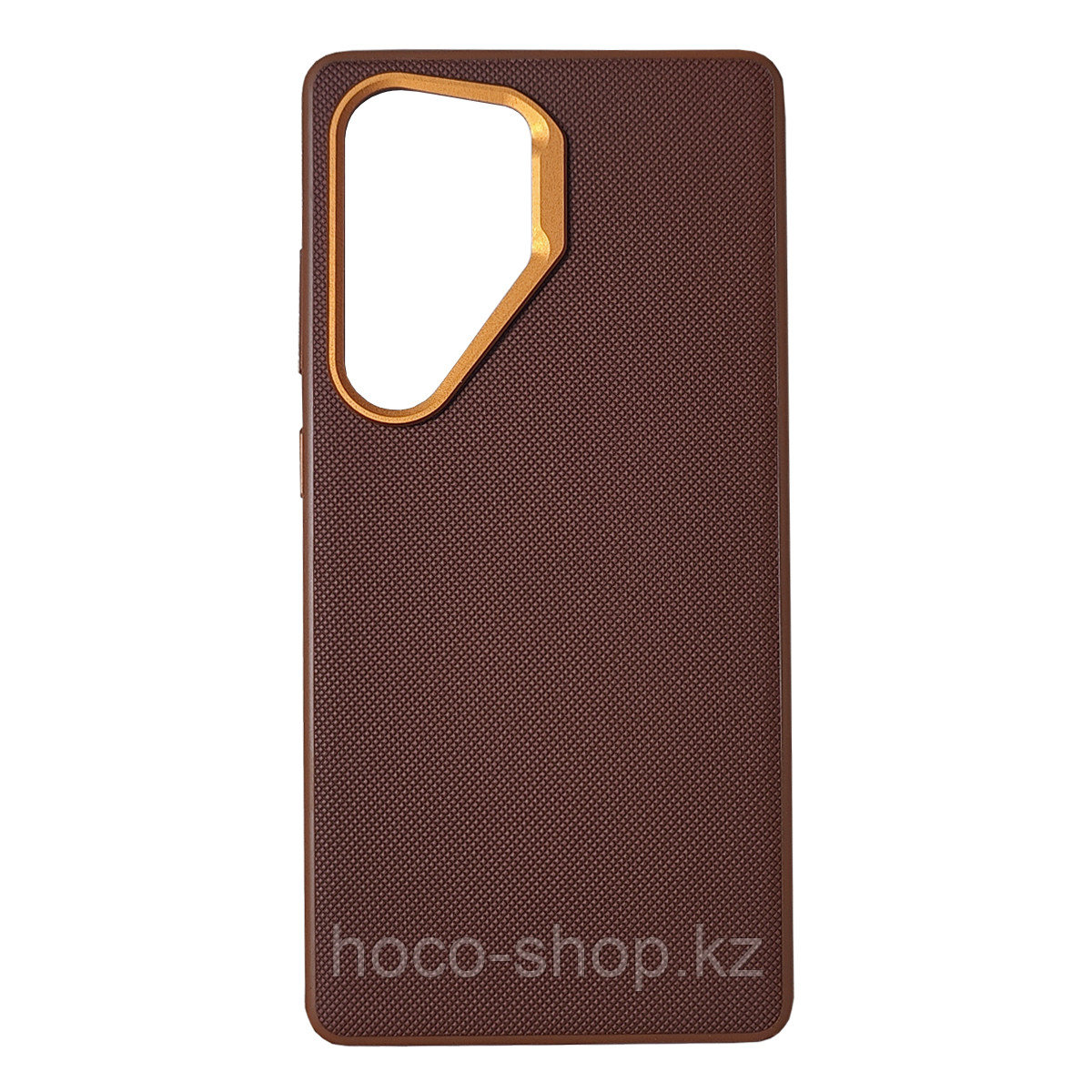 S25 Ultra Vegan Leather Case Эко-былғары қоңыр, фото 1