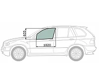 Стекло переднее правое опускное мерседес ML-CLASS W166 2012- W166 FD/RH