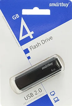 USB накопитель Smartbuy 4GB Clue Black