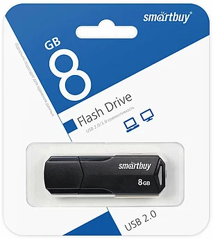 USB накопитель Smartbuy 8GB Clue Black