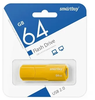 USB накопитель Smartbuy 64GB Clue Yellow