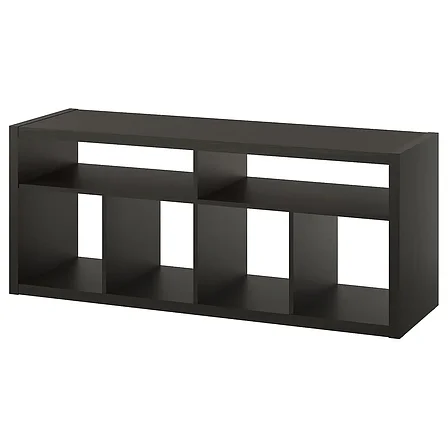 Тумба под ТВ КАЛЛАКС , черно-коричневая, 147x60 см ИКЕА, IKEA, фото 1