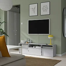 Тумба под СПИКСМЕД, светло-серая, 155x32x44 см ИКЕА, IKEA, фото 3