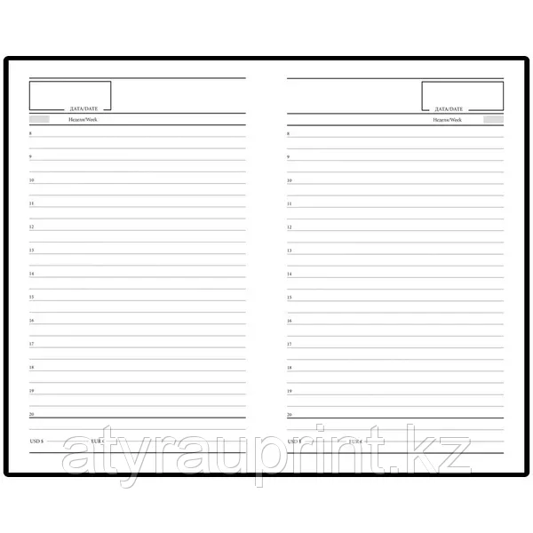 Ежедневник недатир. A5, 160л., бумвинил, OfficeSpace, синий