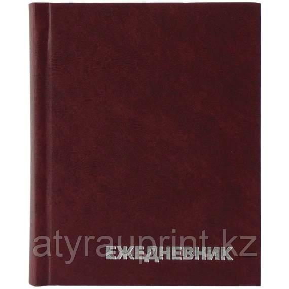 Ежедневник недатированный, A6, 160л., бумвинил, OfficeSpace, бордовый, фото 1