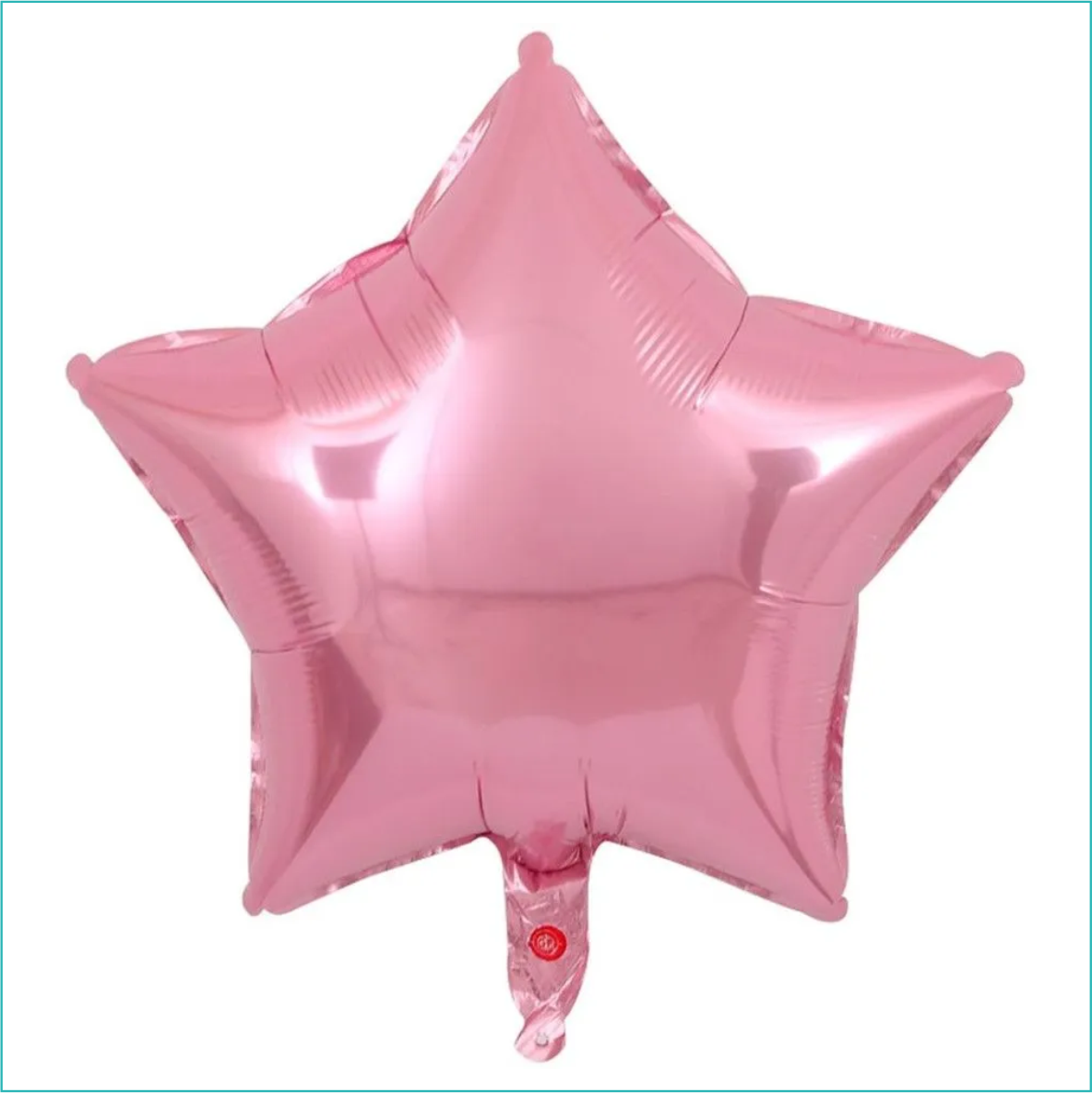 Фольгированный шар-звезда (Розовый) 45см