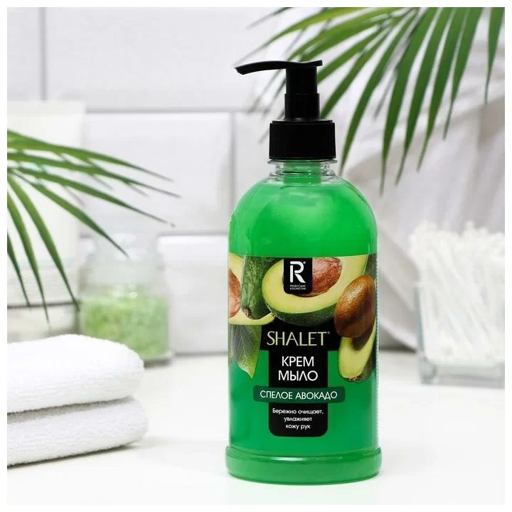Мыло крем жидкое Shalet 0.5л. (спелое авакадо) 3177, фото 1
