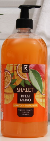 Мыло крем жидкое Shalet 1л. (манго и маракуйя), фото 1