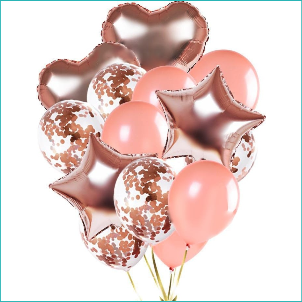 Набор воздушных шаров "Светло-розовый" (14 в 1)