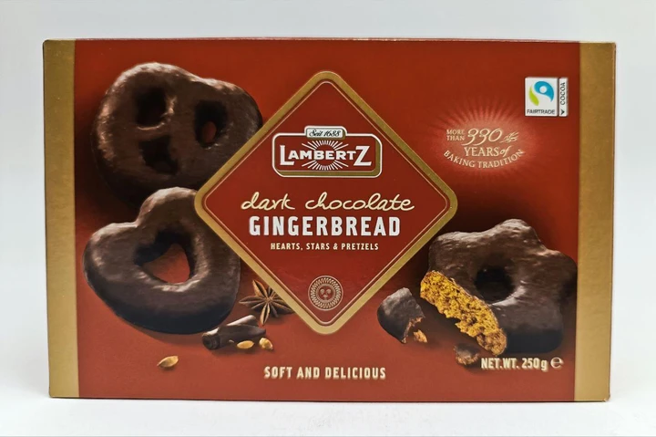 Пряники Lambertz в темном шоколаде 250г