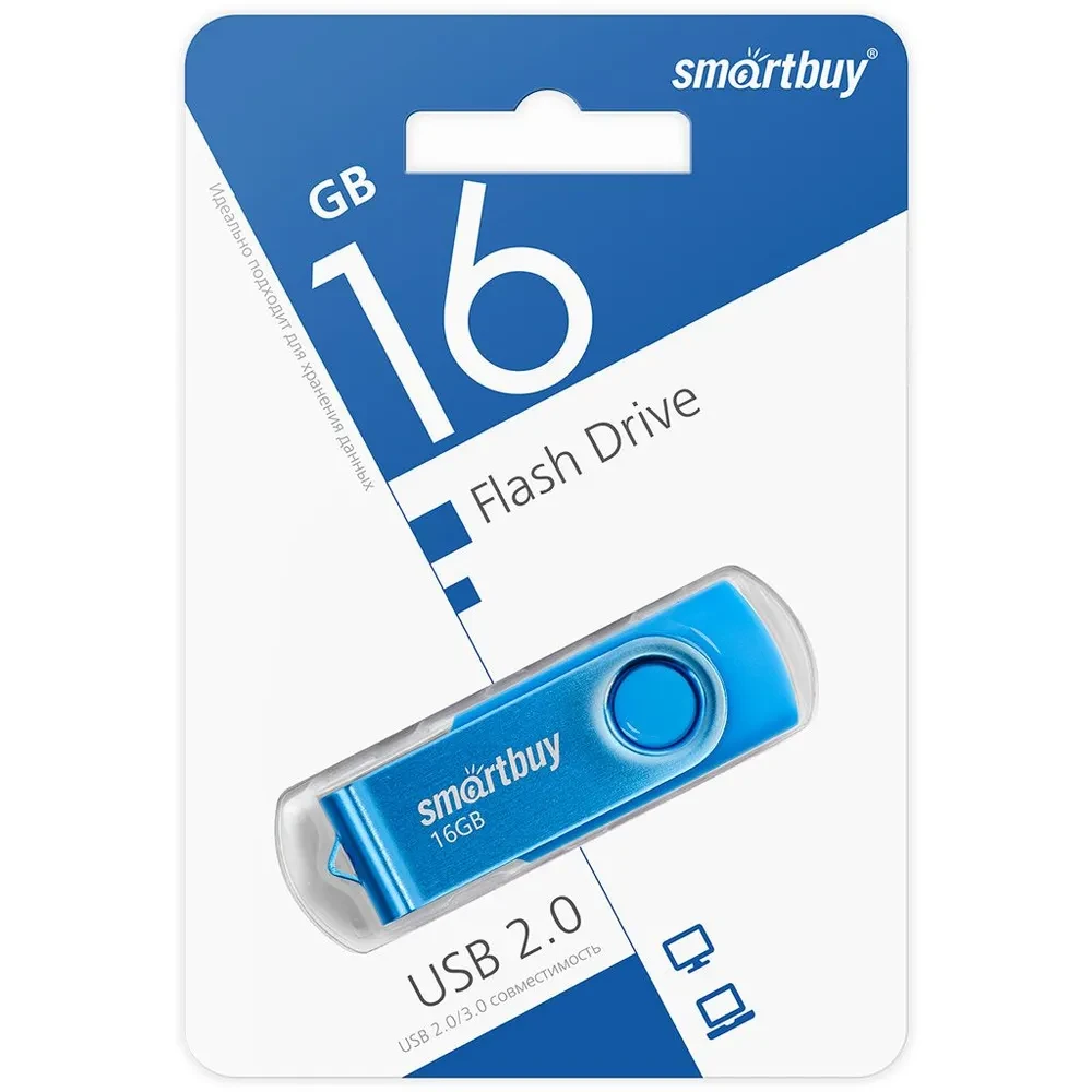 USB накопитель Smartbuy 16GB Twist Blue