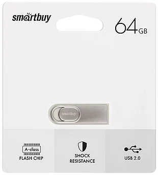 USB накопитель Smartbuy 64GB M3 Серебро