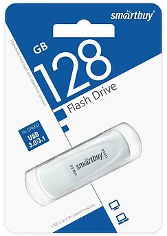 3.0 USB накопитель Smartbuy 128GB Scout White