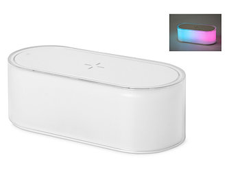 Evolt Ночник с беспроводной зарядкой и RGB подсветкой «Miracle», 15 Вт (белый)