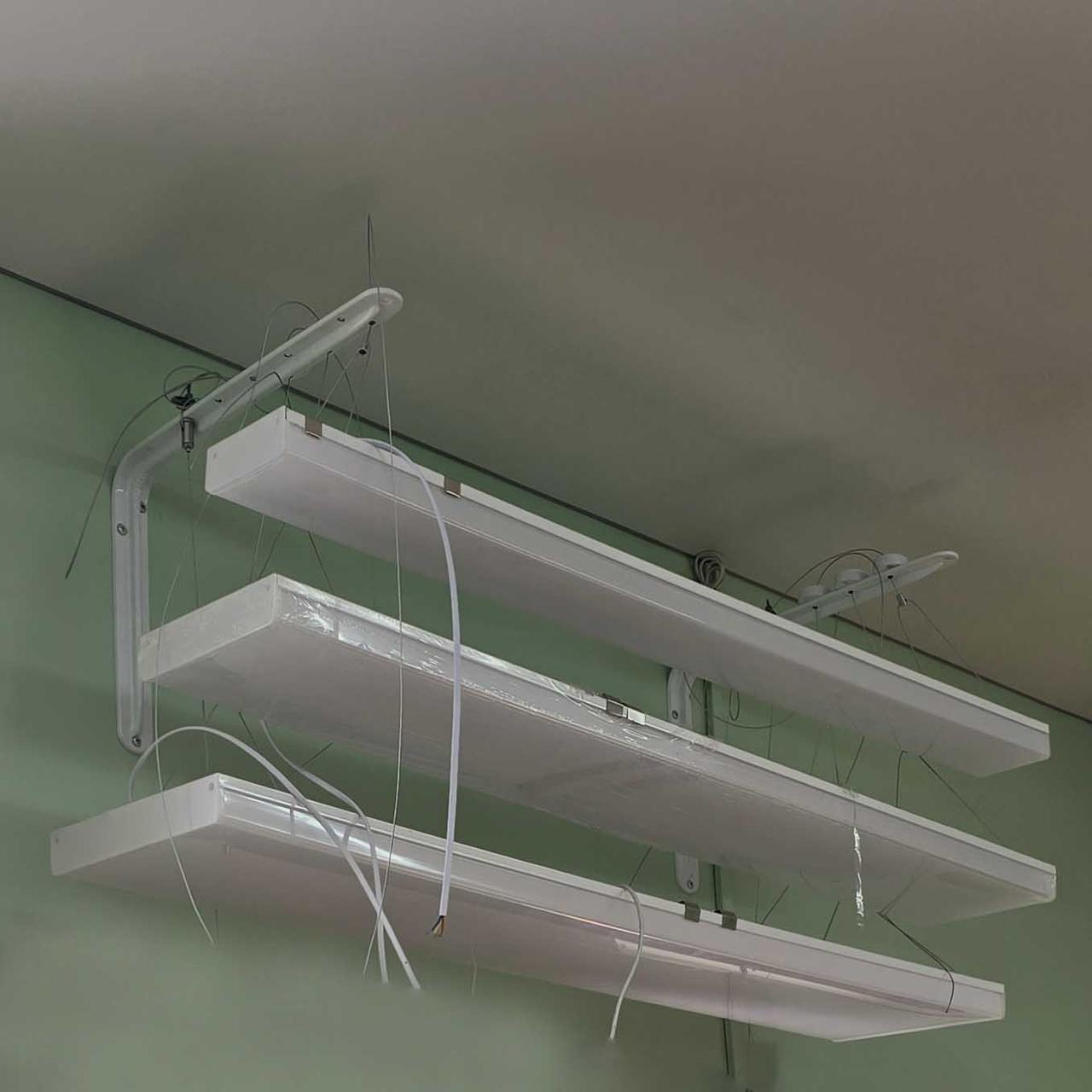 Светодиодный офисный светильник Армстронг 150 вт. Накладной и подвесной светильник, фото 1