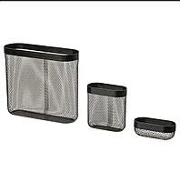 Корзина для хранения, комплект из 3шт (черная) IKEA SKADIS