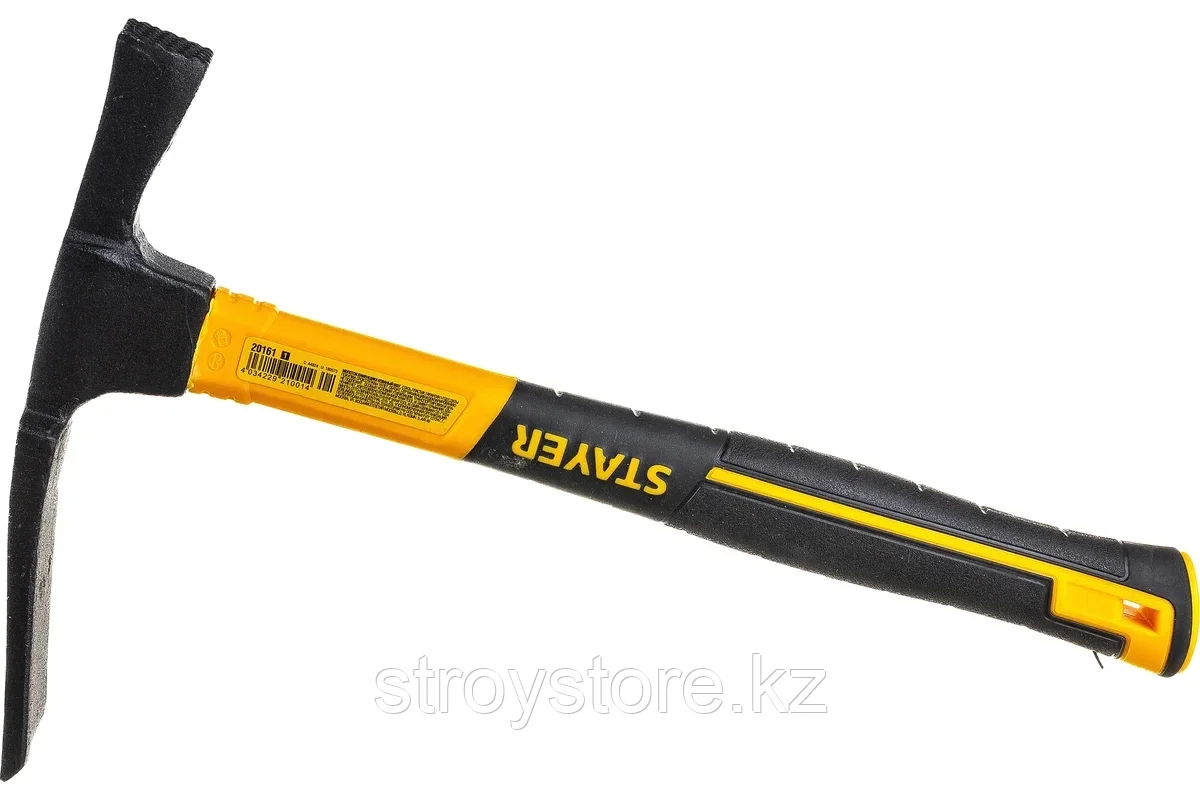 Молоток каменщика с фиберглассовой рукояткой, STAYER Hercules 600 г