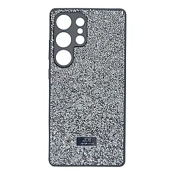 Чехол для S25 Ultra JDK пластик с камнями Серебристый