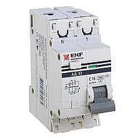 Дифференциальный автомат 1P+N 16A 30мА типАС х-ка С эл.4,5кА Д-12 EKF Basic