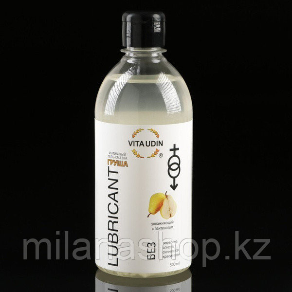 Интимный гель-смазка "Vita Udin" с ароматом груши (крышка флип-топ) 500 мл, фото 1