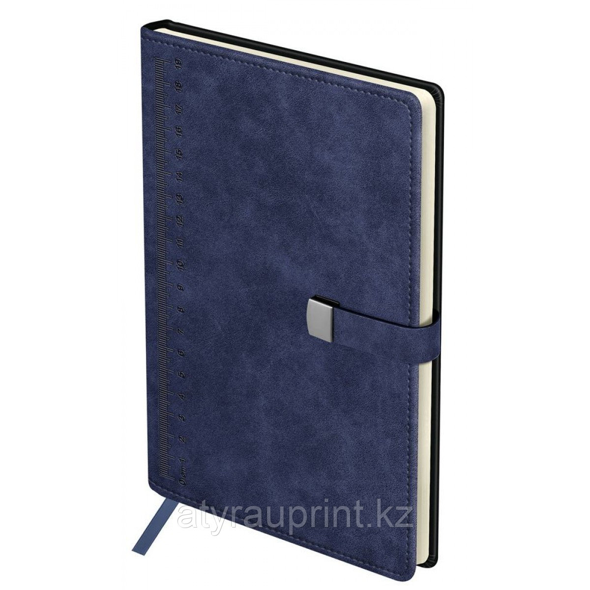 Ежедневник недатированный, А5, 136л., твердый переплет, кожзам, BG "Scale. Dark blue", магнитная зас, фото 1