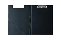 Папка-планшет с зажимом OfficeSpace А4, ПВХ, черный