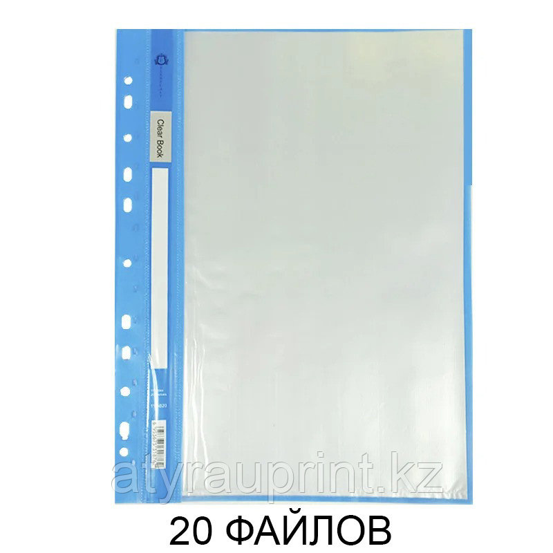 Папка с 30 карманами А4, (AB-L20), проз. тит. обложка, фото 1