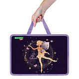 Папка на молнии с ручками BRAUBERG KIDS А4, 1 отделение, пластик, 100 мм, "Gold fairy", 272117, фото 3