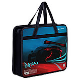 Папка на молнии с ручками BRAUBERG А4, 1 отделение, пластик, 80 мм, "Speed", 270872, фото 2