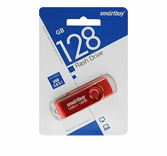 3.0 USB накопитель Smartbuy 128GB Twist Красный