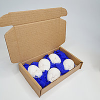 Заготовка для поделок "Лица", фигурки 3д из гипса- 5 штук