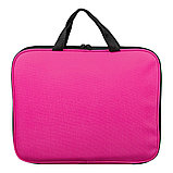 Папка на молнии с ручками STAFF EVERYDAY, А4, полиэстер, ярко-розовая, 270734, фото 2