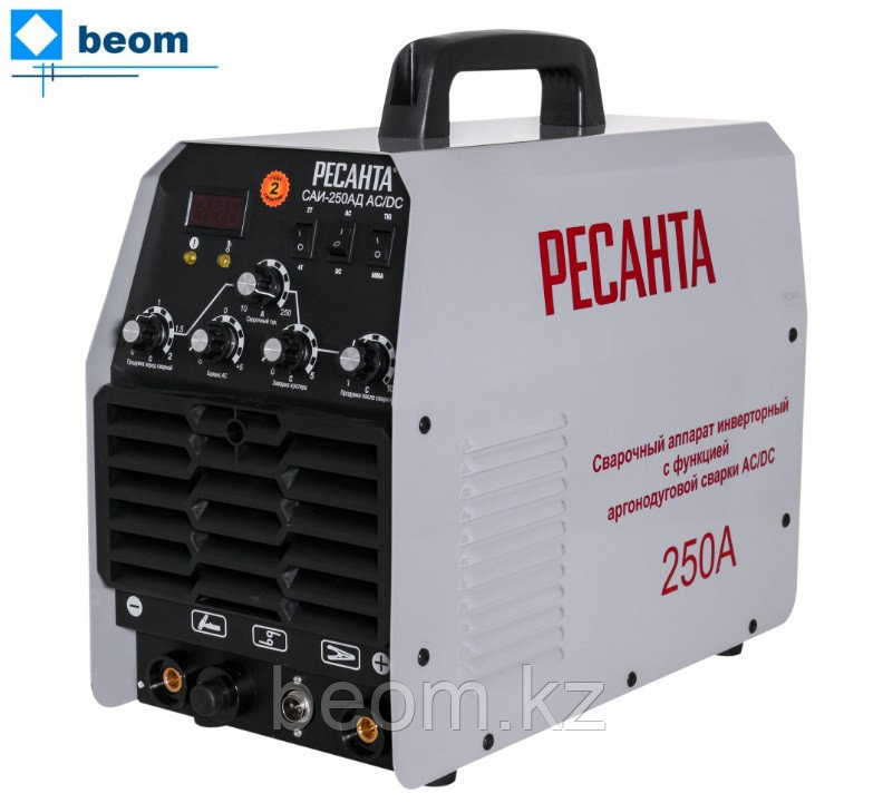 Сварочный аппарат инверторный Ресанта САИ-250 АД AC/DC ( TIG, A 15 - 250 | MMA, A 15 - 250 | Hot Start | Защита от перегрева)