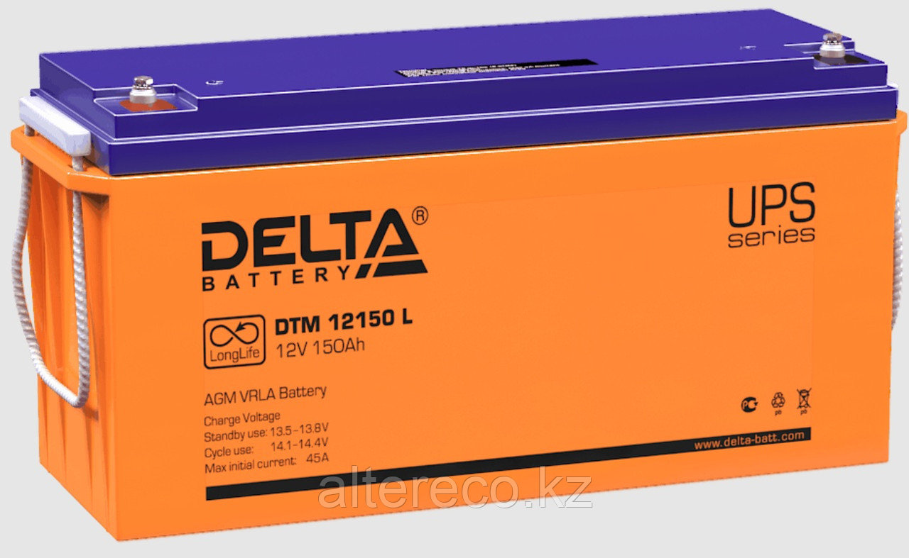 Аккумулятор Delta DTM 12150 L (12В, 150Ач)