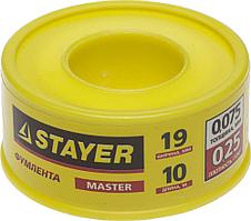 STAYER 0.075 мм х 19 мм х 10 м, 0.25 г/см3, ФУМ лента (12360-19-025)