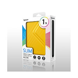 Внешний жёсткий диск Apacer 1TB 2.5" AC236 желтый