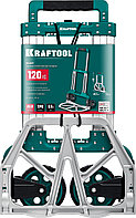 KRAFTOOL ATLANT, до 120кг, каркас и платформа из алюминия, платформа 48.5х35см, колеса d18см, вес 6.9кг,