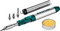 KRAFTOOL SolderGas, 70 B, 30 - 70 Вт, 1300°С, горелка, фен, набор 8 в 1, газовый паяльник (55504-H8)