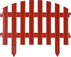 GRINDA Ар Деко, 28 х 300 см, терракот, 7 секций, декоративный забор (422203-T)